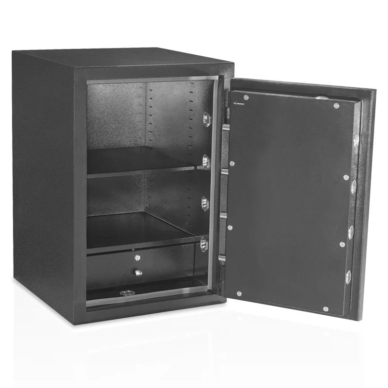 
Heavy duty 113 kg fireproof smoke-proof key lock code digital Biometric box safe 