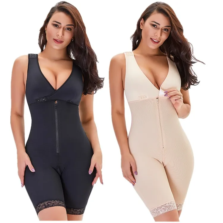 

One-Piece Shapewear Women'S Breast Support Abdomen Corset Waist Hips Tight-Fitting Large Size Body Underwear, 2 colors