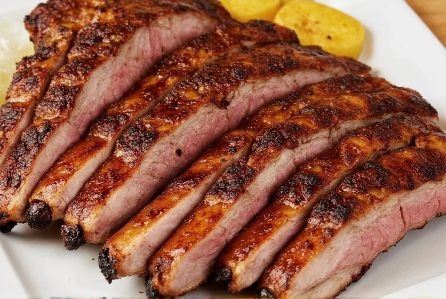 Fresh Pinkish Red Pork Ribs
