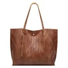 Ladies fashion trendy leather tote bags women leopard pattern