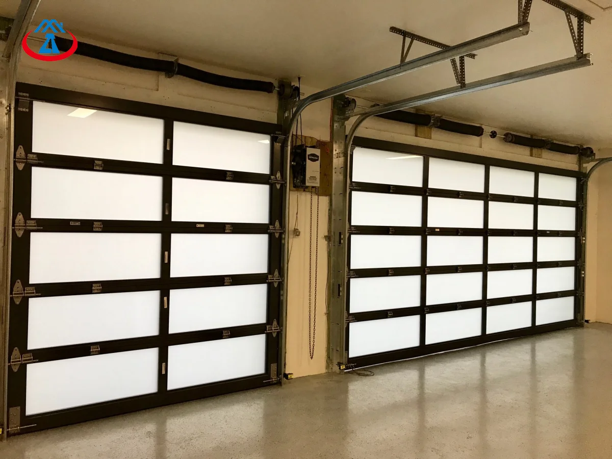 product-Modern Standard Size 98 Feet Aluminum Glass Garage Door For House-Zhongtai-img