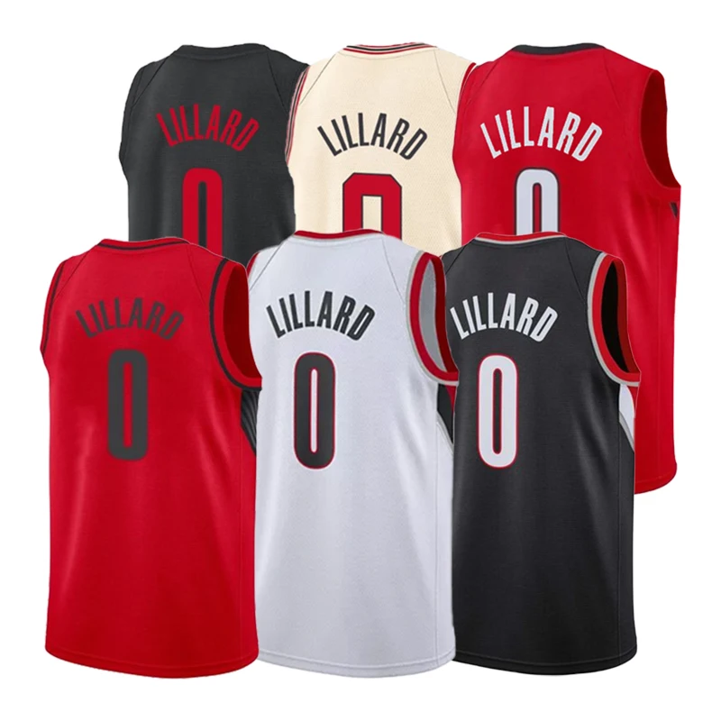 

Top Quality Hot Selling Mesh Stitched Mens 0 Damian Lillard Jersey Basketball Wear Clothing Camisas Tshirt Wholesale