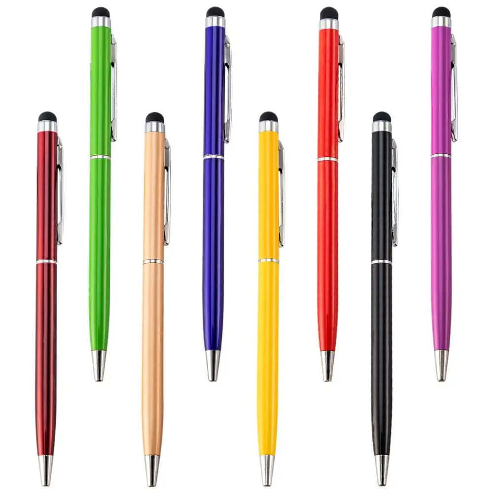 

Promotional Custom 2 in 1 Capacitive Multi Function Metal Ball Pen Aluminum Touch Screen Logo Tablet Stylus Pen