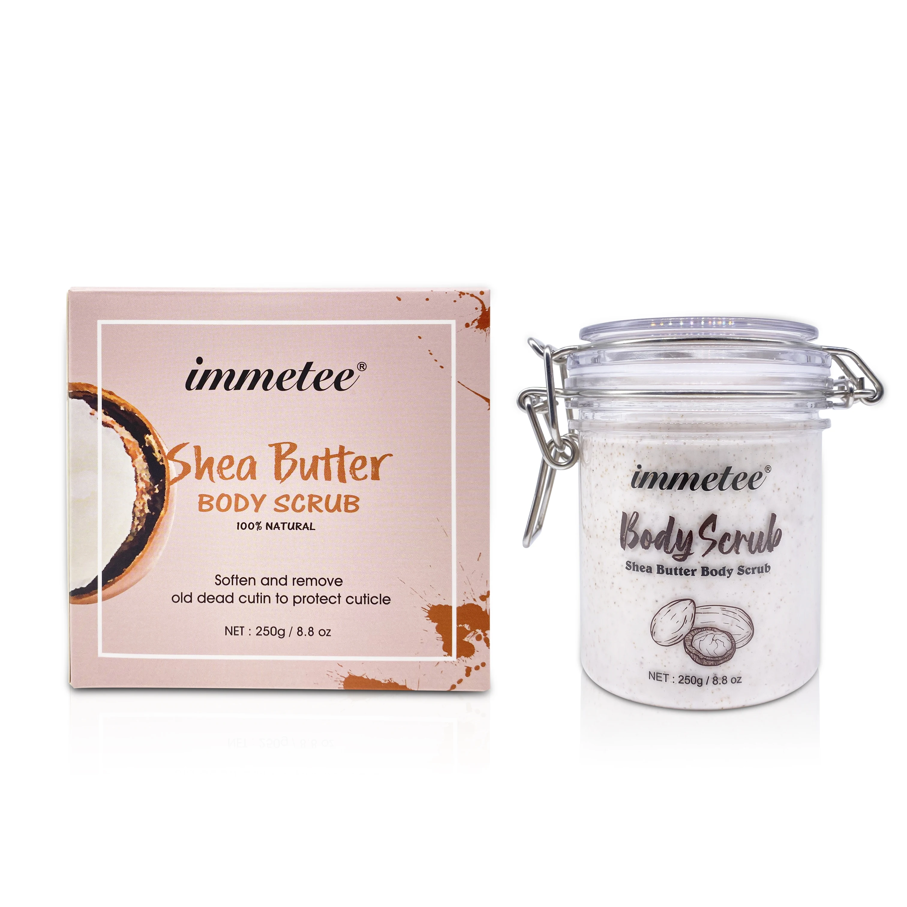 

Wholesale Private Label Exfoliating Natural Deep Cleansing Shea Butter Body Scrub For Skin Care
