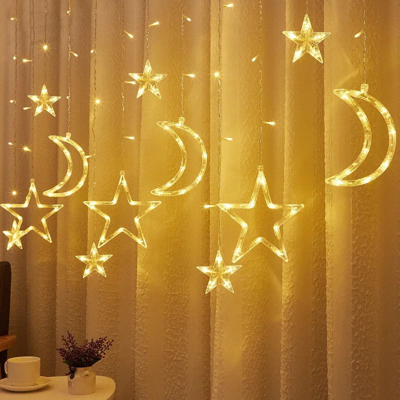 

Ramadan Decorations 2023 Eid Mubarak accessories Half Moon Light For Islamic Home