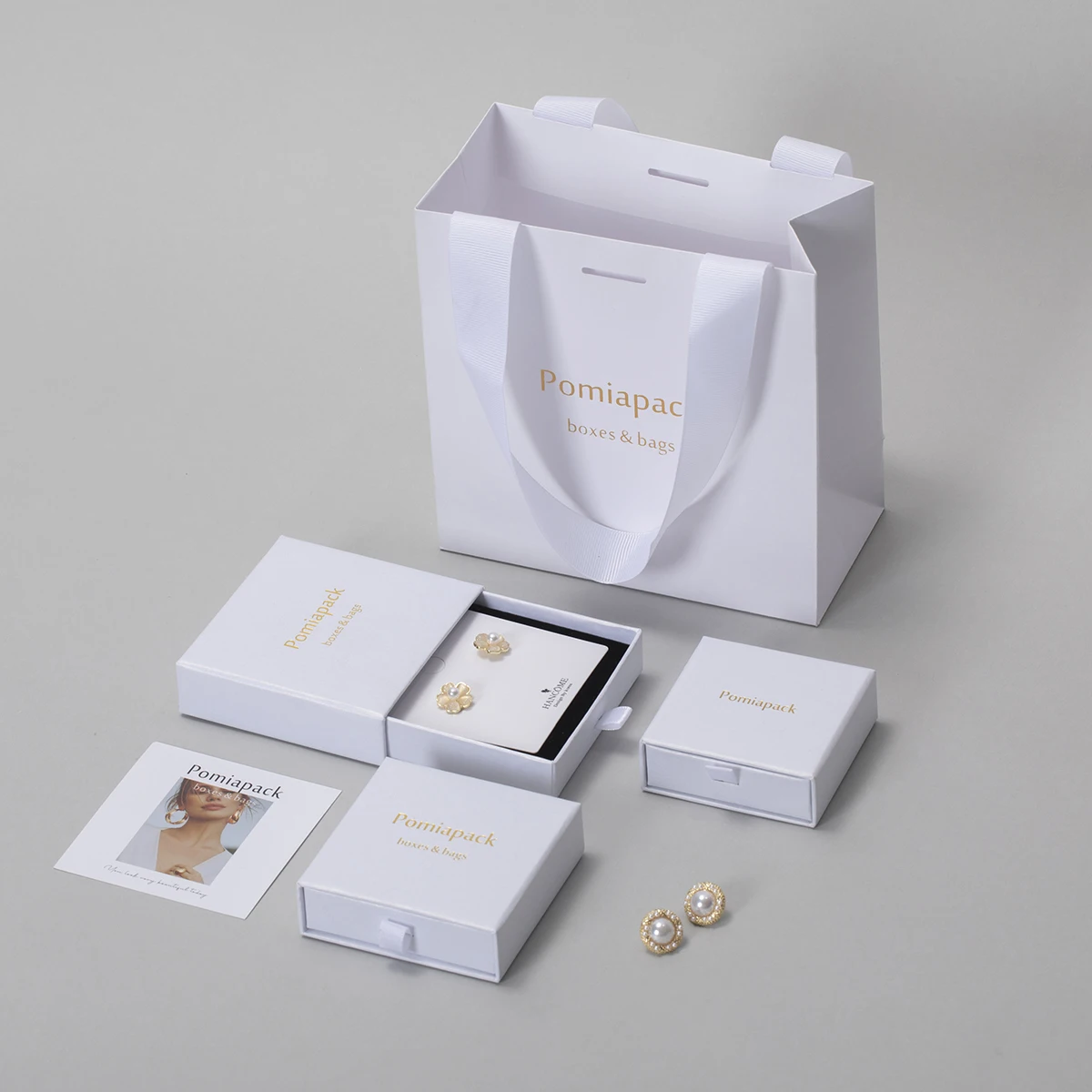 

Custom sliding jewelry gift box packaging cardboard custom logo printed jewelry boxes packaging bijoux