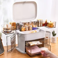 

Dressing table clear plastic cosmetic drawer organizer beauty makeup organizer