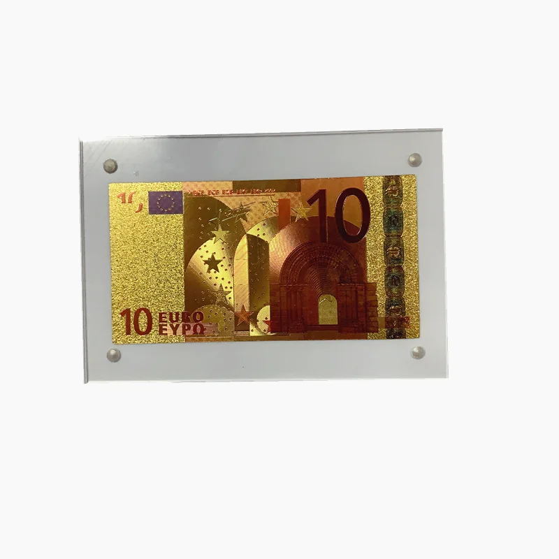 

Hits Currency Eur10 gold foil banknote collection
