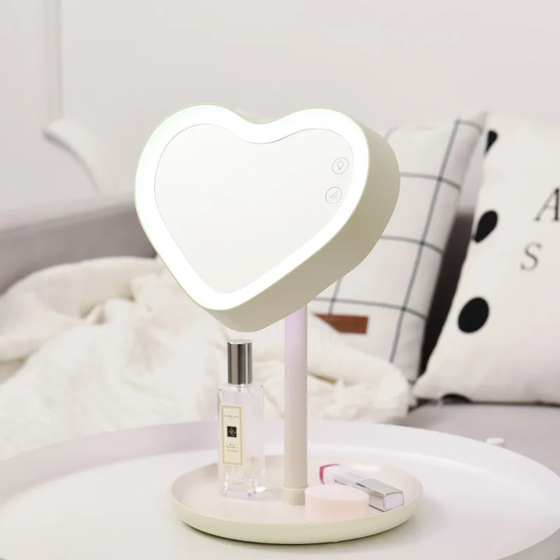 

Folding Abs 1200Mah Battery Led Dimmable Lights Desktop Led Makeup Mirror