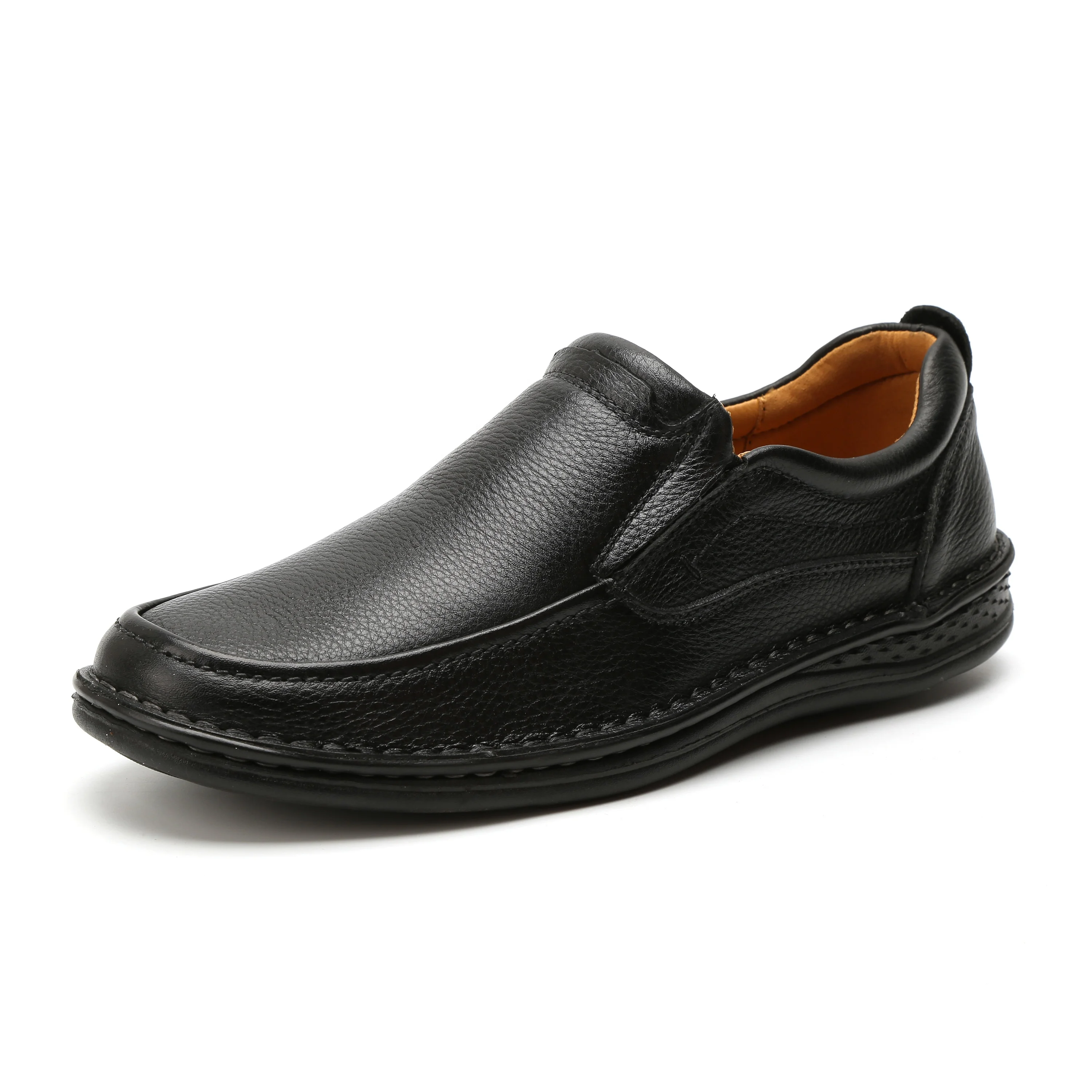 

handmade durable genuine leather loafer shoes men