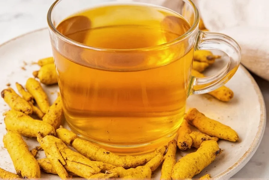 Turmeric root, ginger, and black pepper ingredients for homemade tea