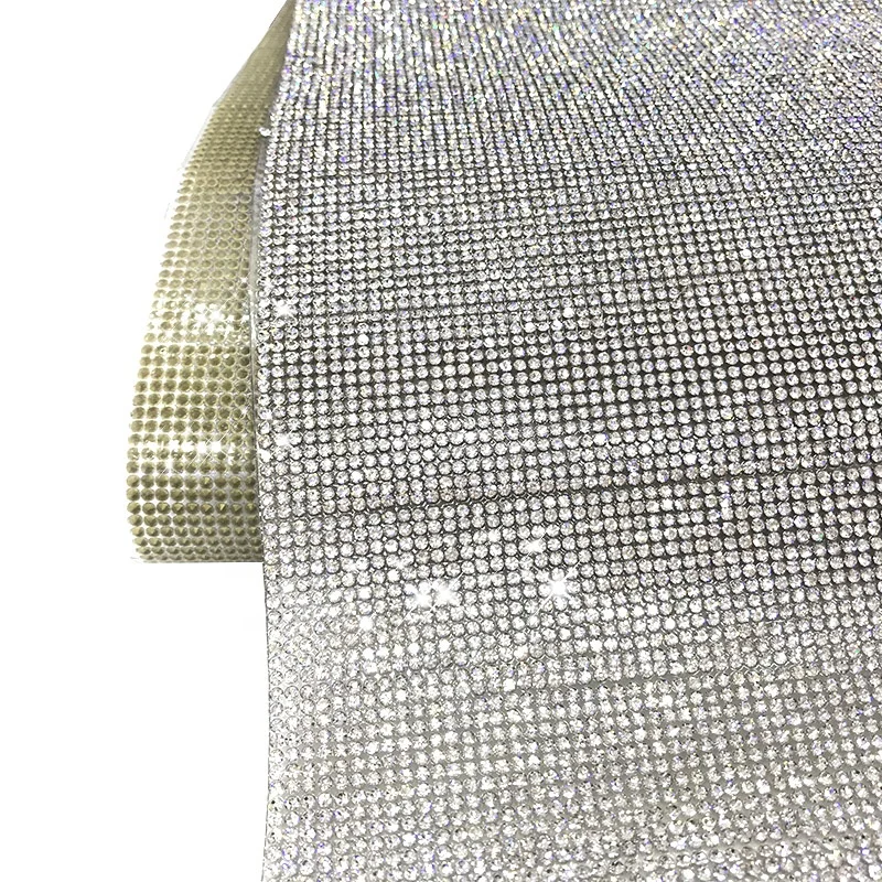 

S170 10yards per roll hotfix rhinestone self adhesive sheets Crystal AB self-adhesive rhinestone sheets, Crystal ,crystal ab,colorful crystals