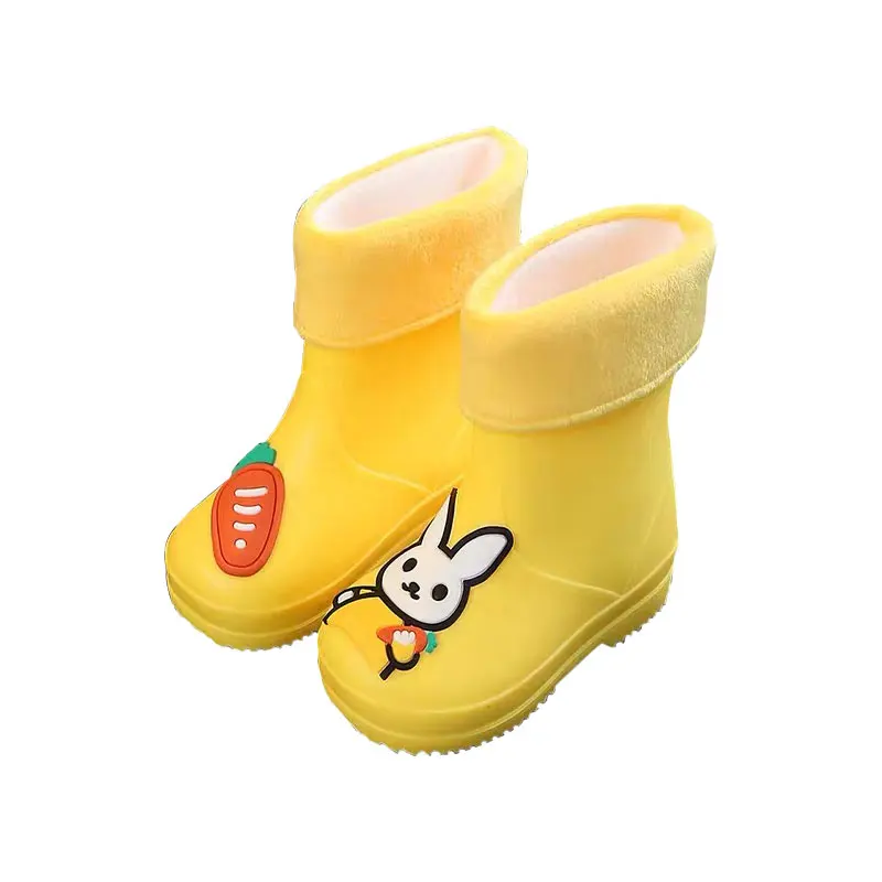

Cute and colorful cotton children's bunny rain boots,winter rain boots
