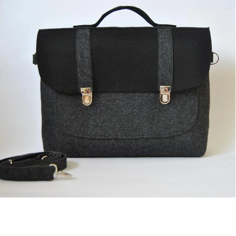 

11 12 13 14 15 15.6 inch factory sale felt laptop briefcase, Grey or customized