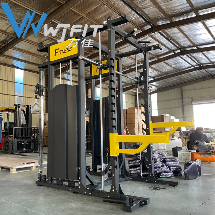 

Smith and functional Trainer Commercial Fitness Gym Equipment Power Half Squat Rack from Wanjia fitness equipment, Customized color