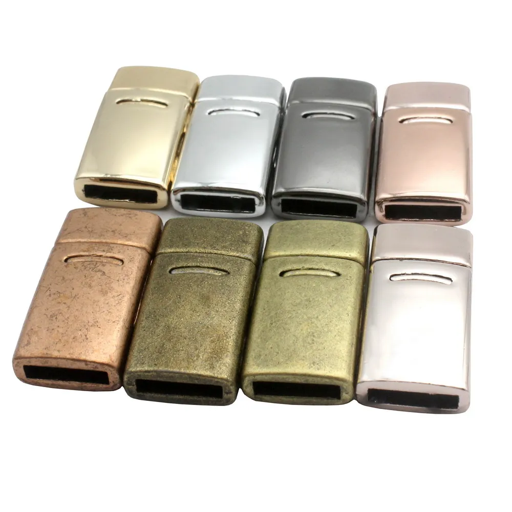 

Curved Magnetic Clasps Buckle Closure 10x2mm Hole Bracelet Making Leather Cord End, Silver/gold/rose gold/black/bronze/copper