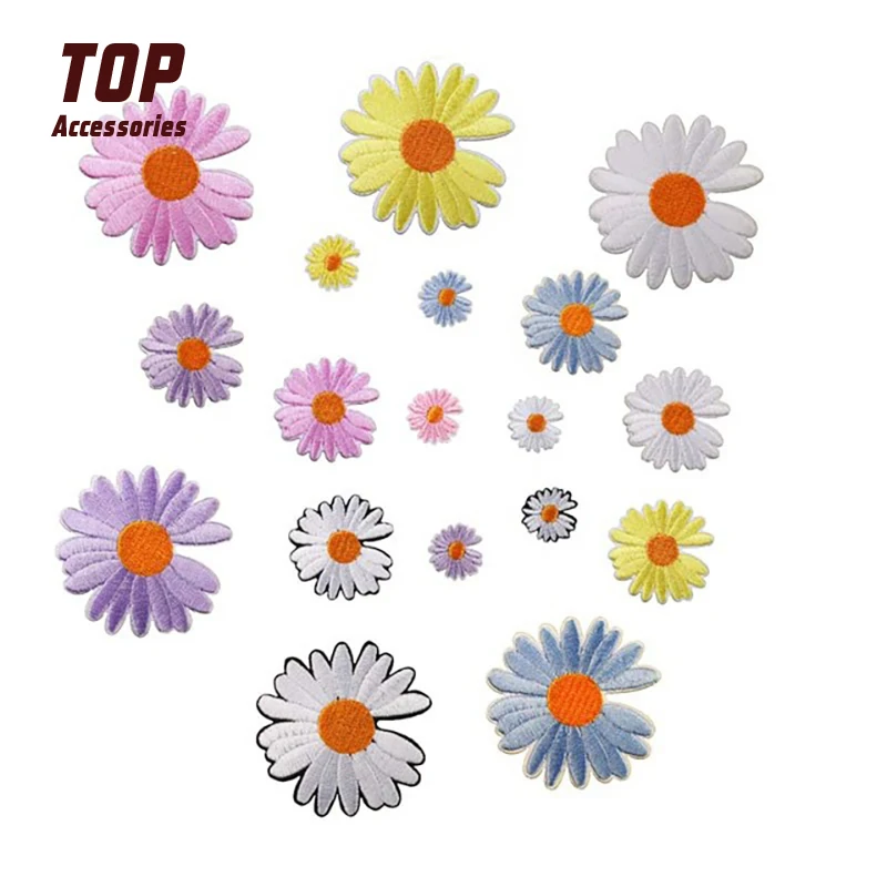 

High Quality Iron on Embroidery Flower Patches Applique