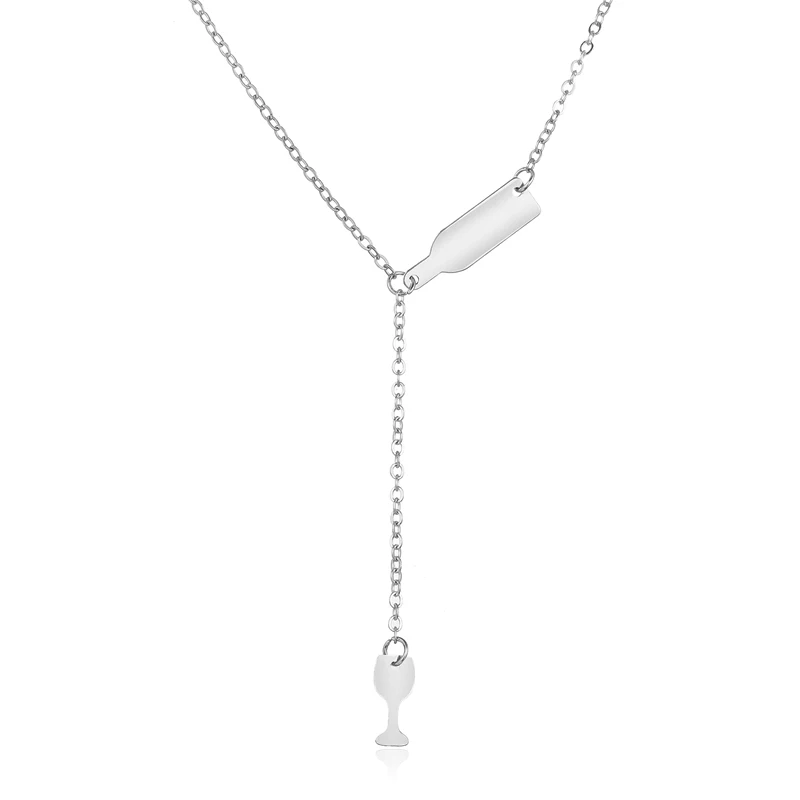 

drip initial brass moon minimalist hand gesture necklaces and pendants for jewelry, Picture