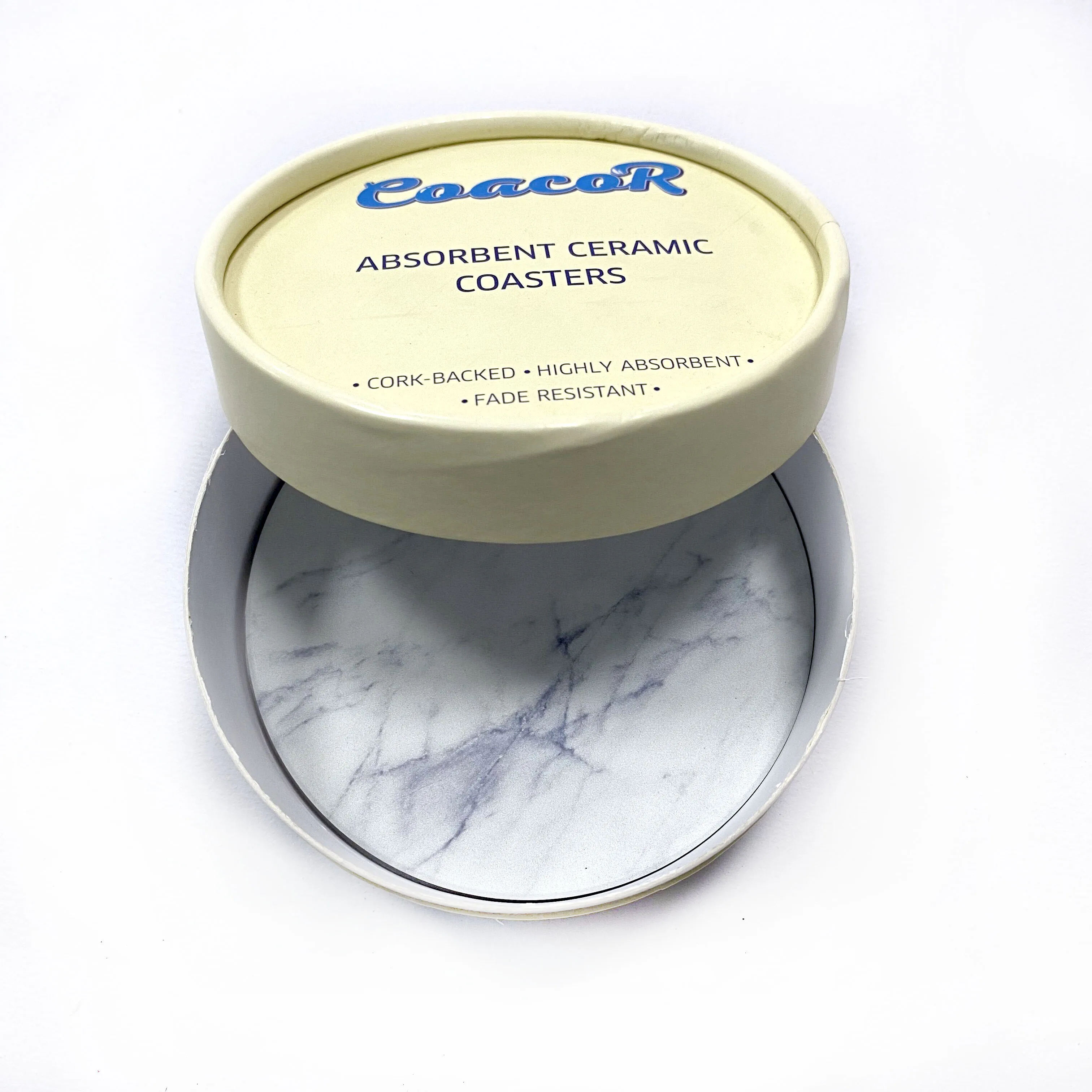 

XS ltd. Home Kitchen Wholesale Round Sandstone Marble Ceramic Coffee Coasters