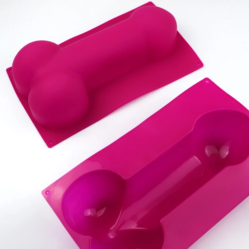 

197 ready in shipment shape single hole penis soap cake mold DIY tools for baking cheese silicone mold cake decorating