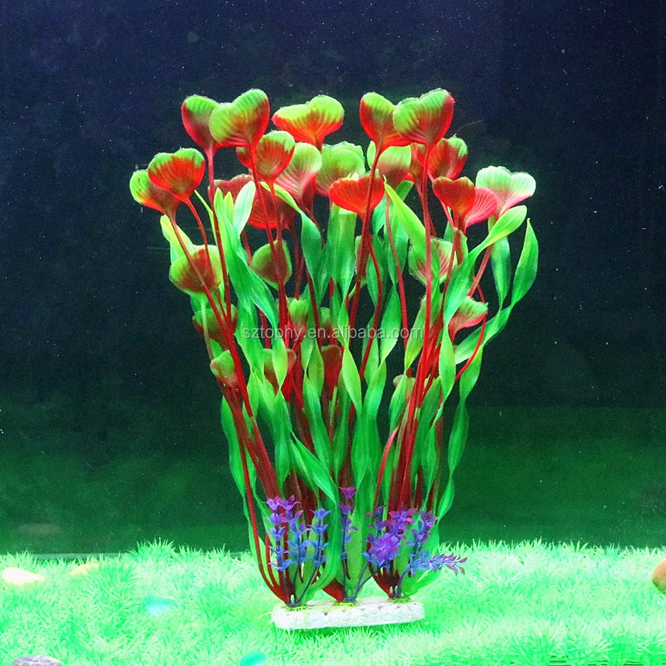 Fish Tank Decorations DAMAIE Large Aquarium Plants Artificial