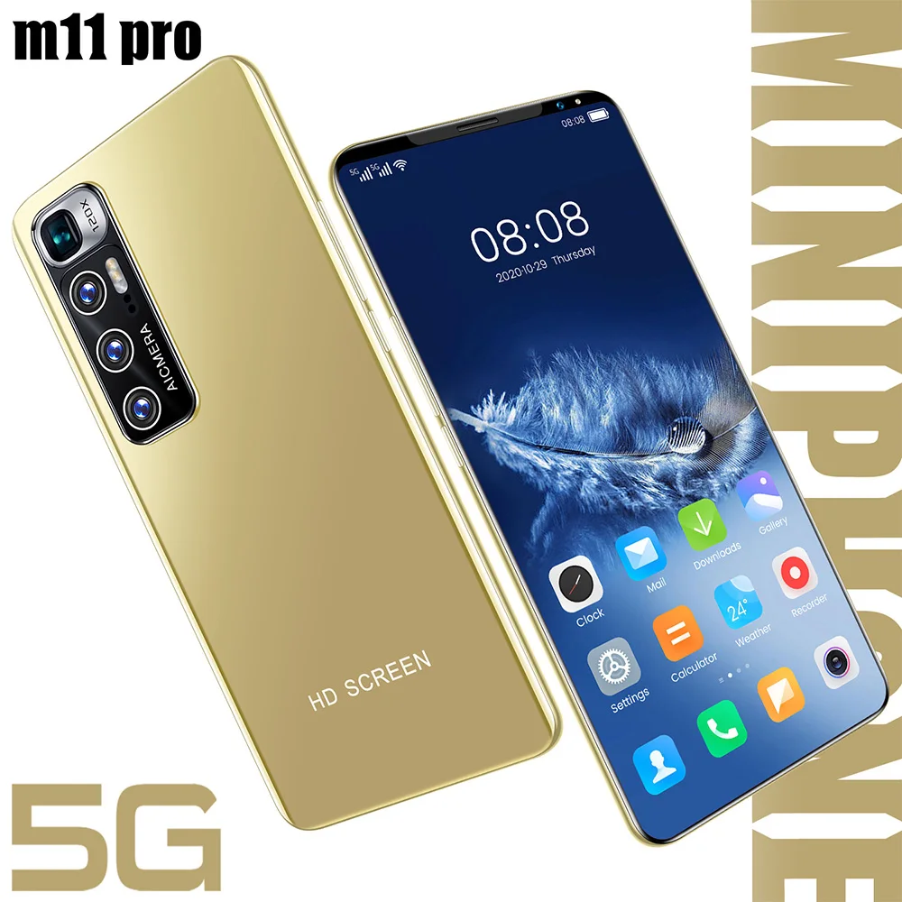 

Smart phone new dual card dual standby 5gm11 Pro full screen HD TF Card LCD screen fashion phone