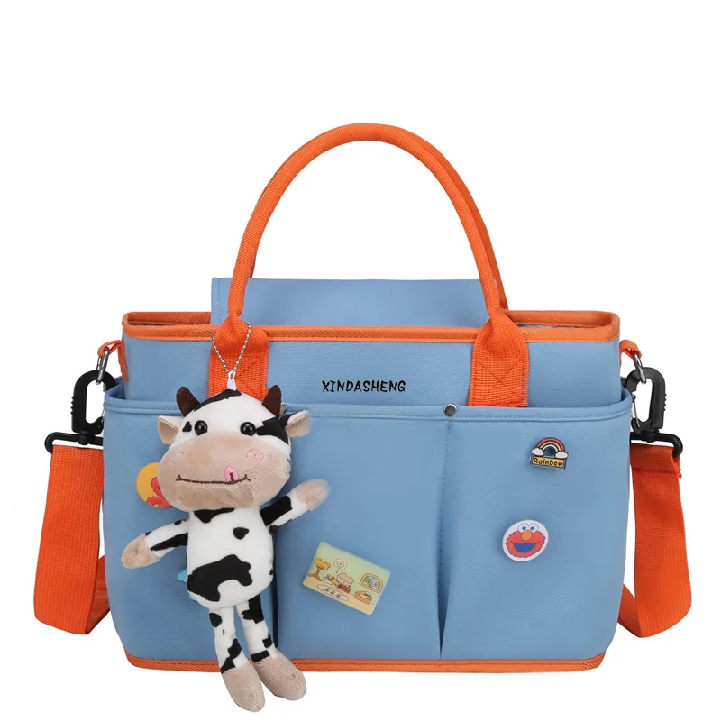 

Hand held single shoulder diagonal bag motherbag Mommy bag simple folding crib mummy diaper bag