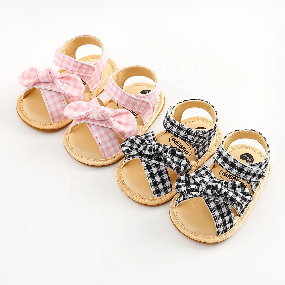 

Hard Sole Anti Slip Baby Fashion Summer Toddler Bow Sandals For Girls