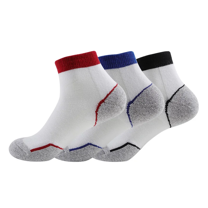 

High Quality Running Athletic Baseball Cushioned Sport Ankle Men Tennis Socks White, Custom color