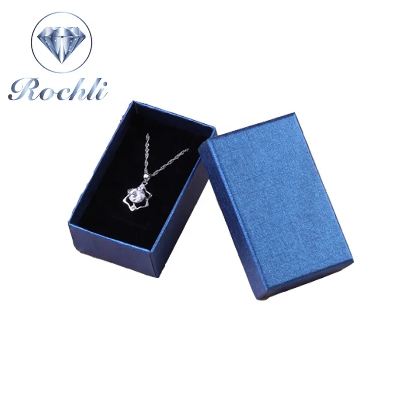 

Cheap handmade paper jewelry box customs logo printing necklace ring pendant bracelet box for wholesale, Picture