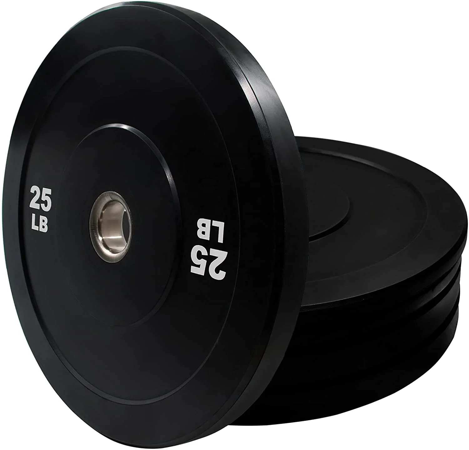 

HG Custom Free Weight Plate Rubber Covered Black Bumper Plates For Barbell Weight Lifting Plate Set Lbs