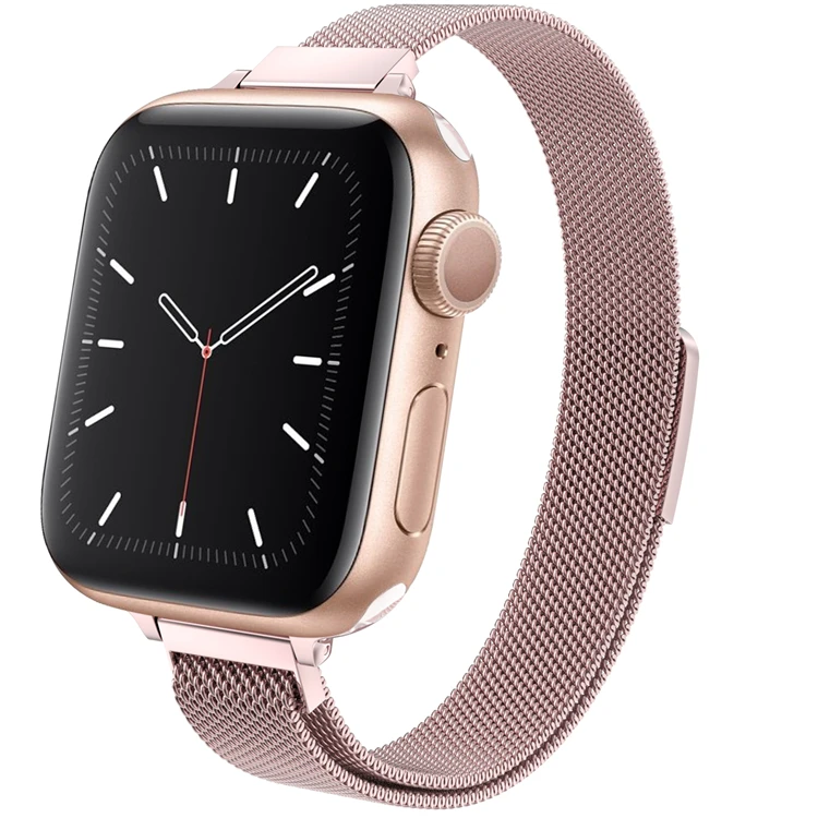 

Amazon hot sale Apple Watch Band women and girl,Stainless Steel Slim & Thin Magnetic Strap for iWatch Series 7/6/se/5/4/3/2/1, 7colors available