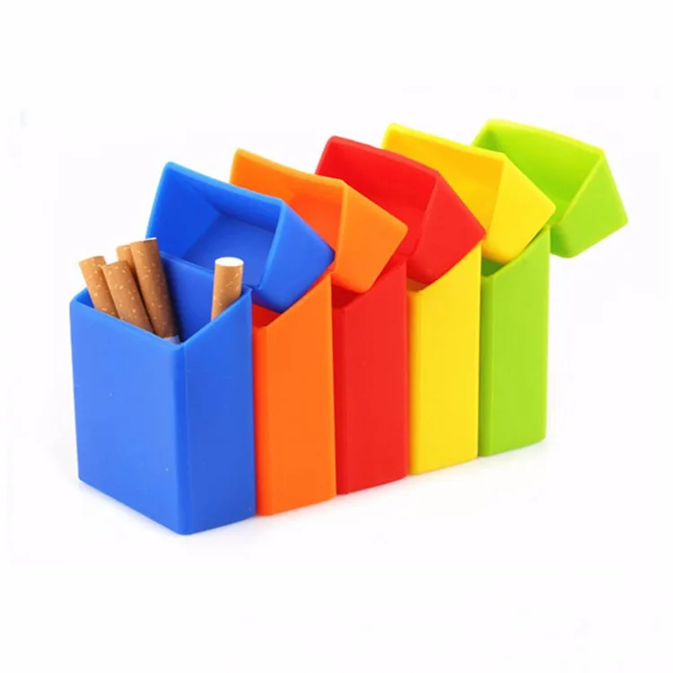 

custom printed cigarette cover silicone cigarette box case black, Stock color or customize pantone color