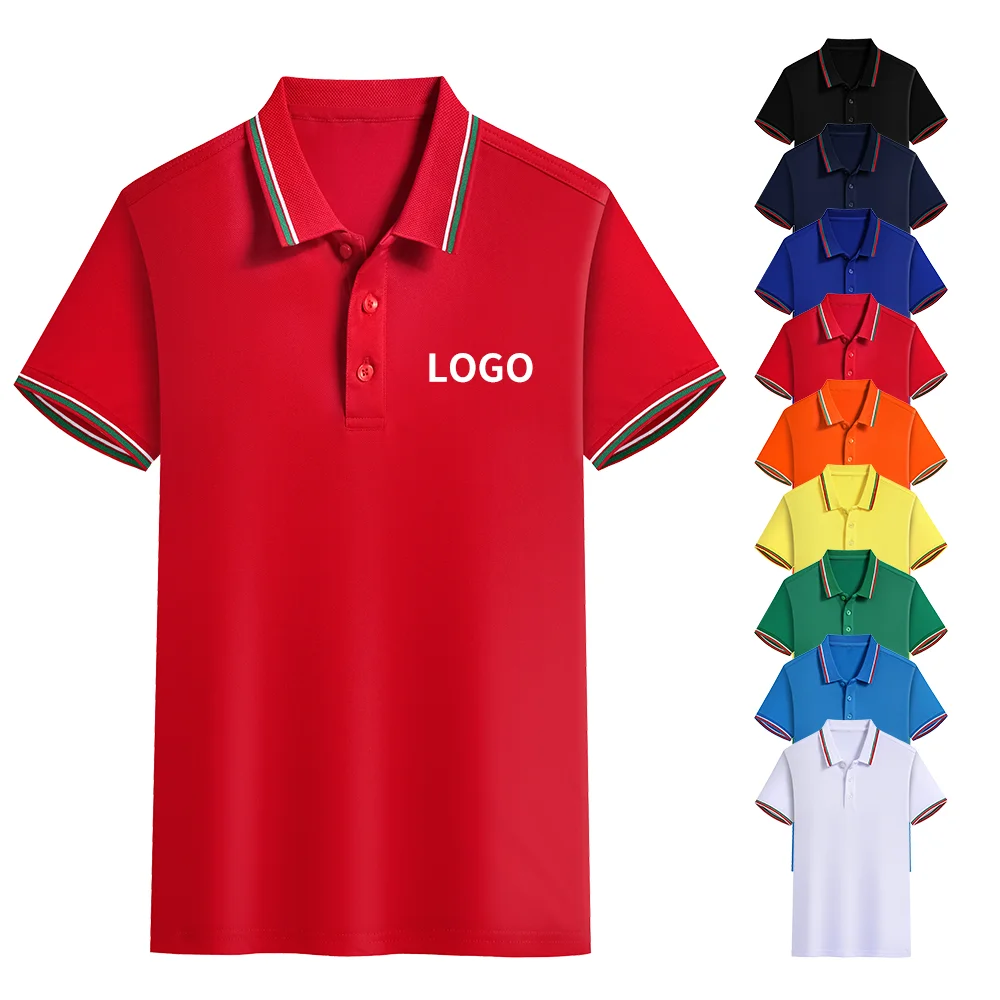 

High quality plus size t shirt cotton polo shirts custom logo men shirts polo