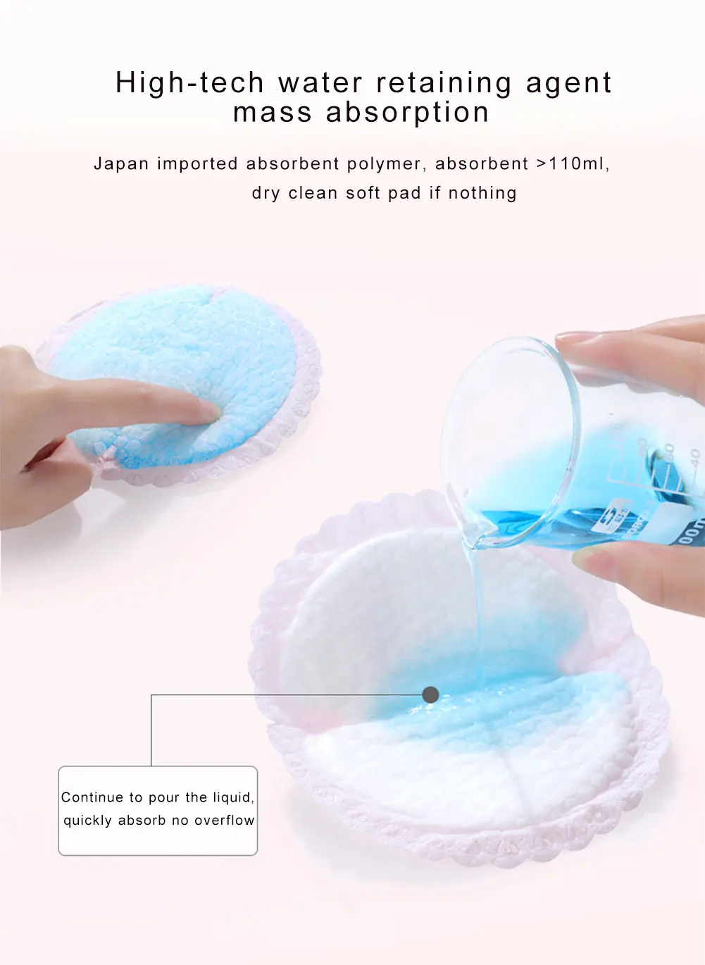 Customize 3 Layer Bamboo Breast Nursing Pads For Women,Disposable
