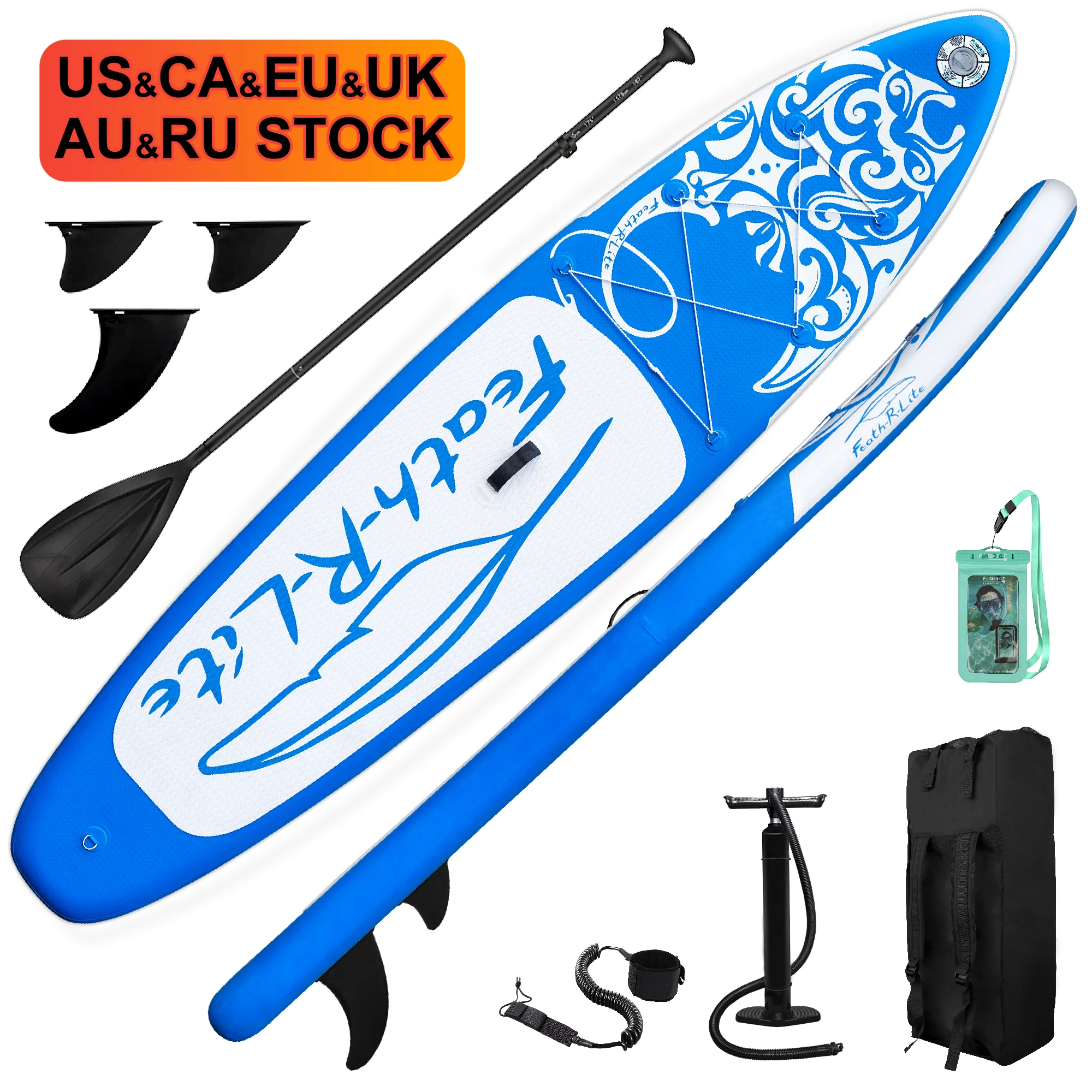 

FUNWATER Dropshipping OEM superfield Wakeboarding moe grip inflatable stand up paddle board surf board paddleboard