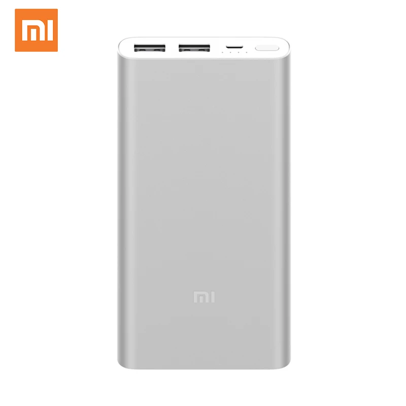 

International Version Original xiaomi power bank 10000mah 2s portable charger 2 usb port quick charger mi power bank