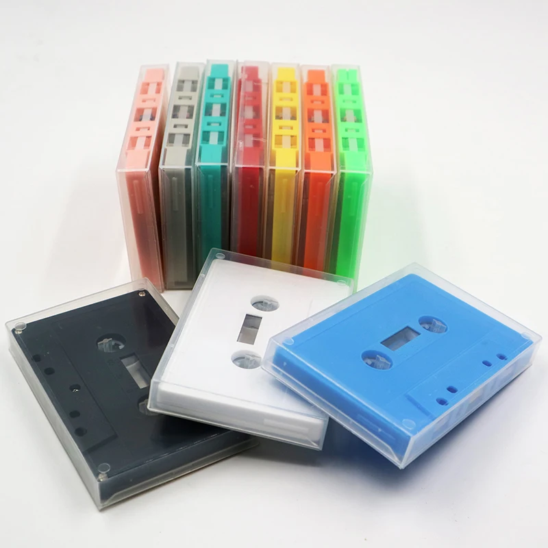 

New arrival Various color Audio Tape Cassette case, Transparent or colored