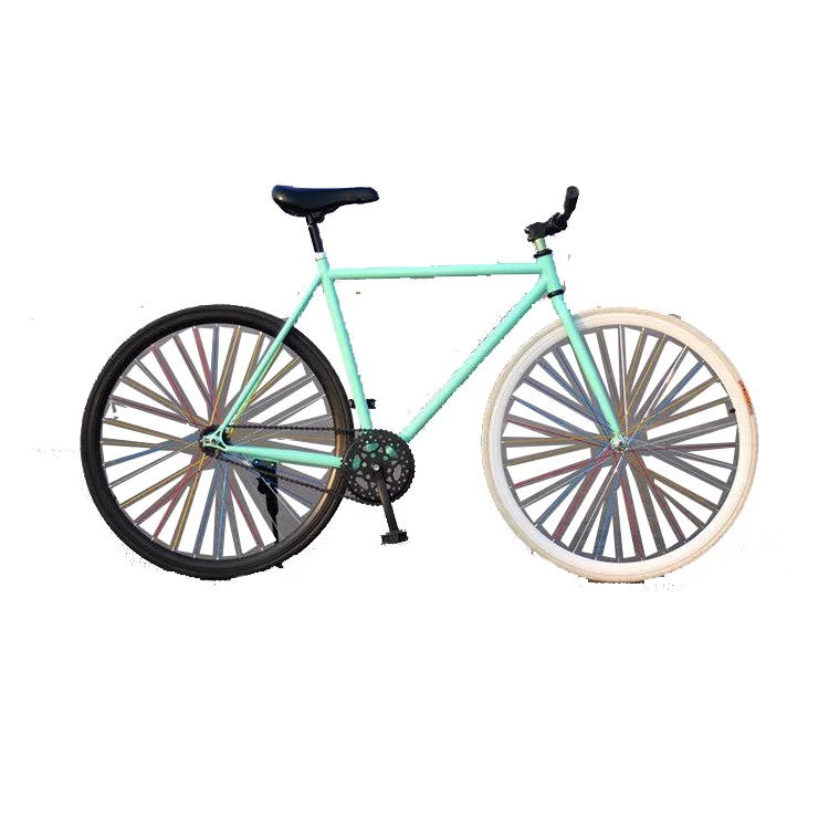 

track portable white blue road wholesale single fixed gear bike