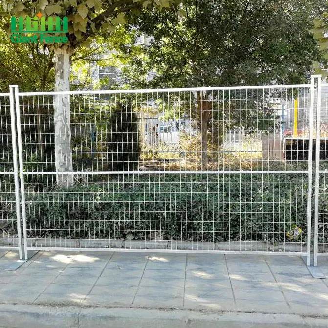 

In Stock Canada Standard Construction Site Fence Removable Galvanized Panel Temporary Canada Fence