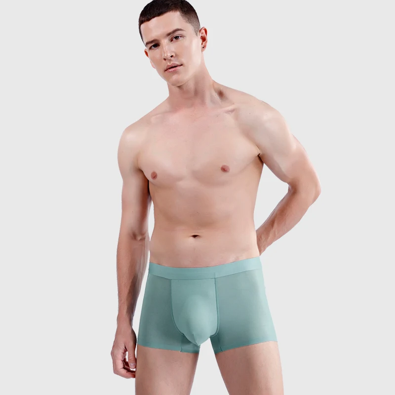 

Mens briefs thin and comfortable ice silk panties seamless men's briefs boxers sexy underwear breathable