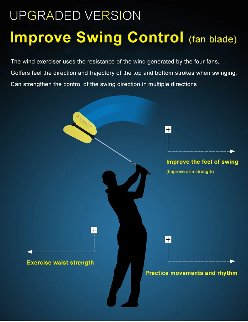 Caiton Golf Power Resistance Trainer Golf Swing Trainer Golf Power