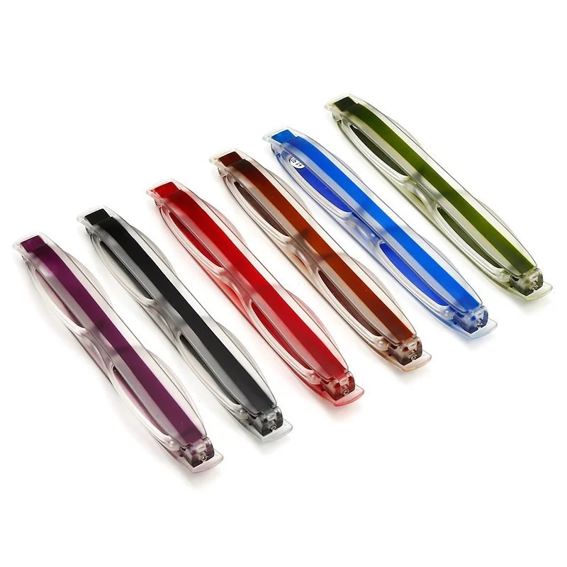 

DLR801 DL Wholesale promotion new style rotate 360 degree Ultra Light reading glasses presbyopic glasses, Clear optical lens