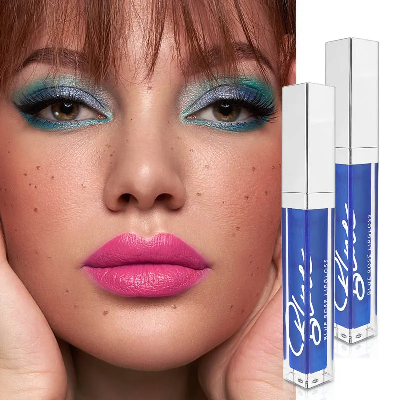 

Lip Gloss Wholesale Bulk Blue Color Changing Lipstick Long Lasting Moisturizing Cute Lip Gloss