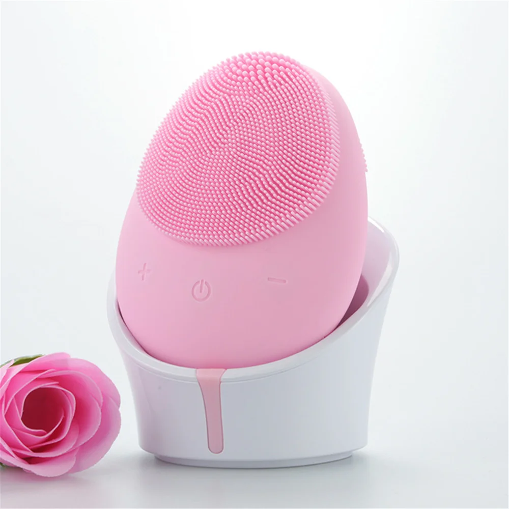 

Electric silicone facial for 5 in 1 cleansing brush face