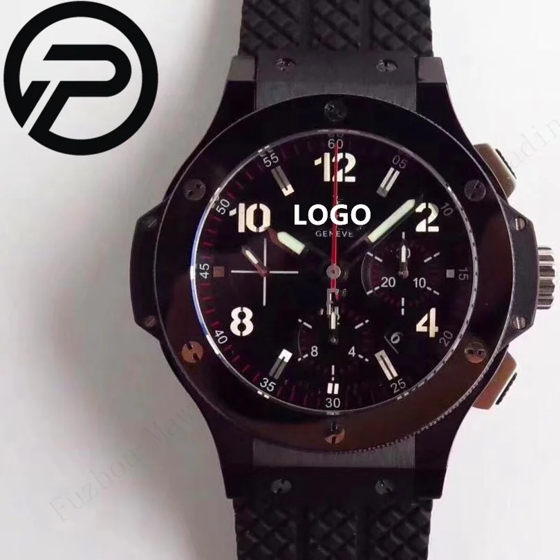 

Customized 44mm ETA 4100 movement waterproof luminous luxury HB mechanical watch For more watch styles, please contact me