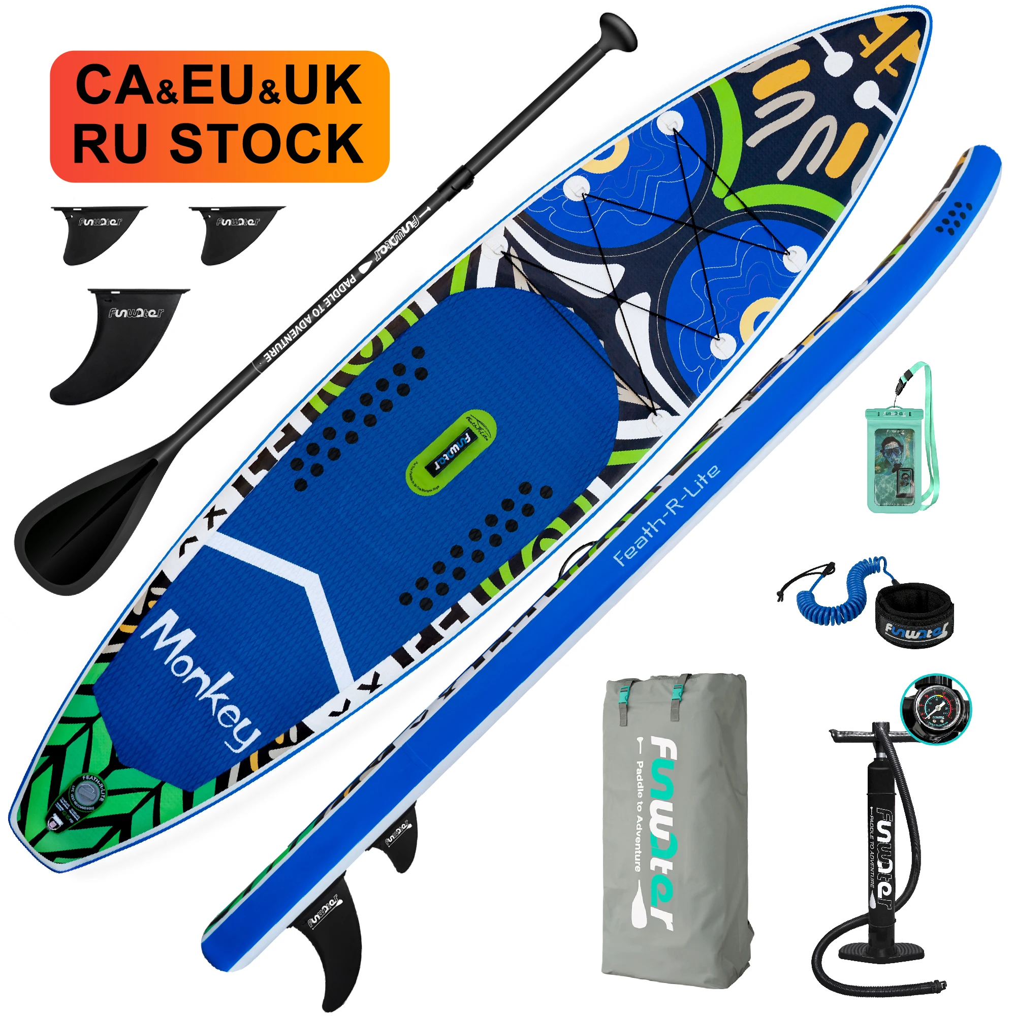 

FUNWATER Dropshipping OEM SUP soft paddel board isup inflatable standup paddle board sale paddleboard sea portable surfboard