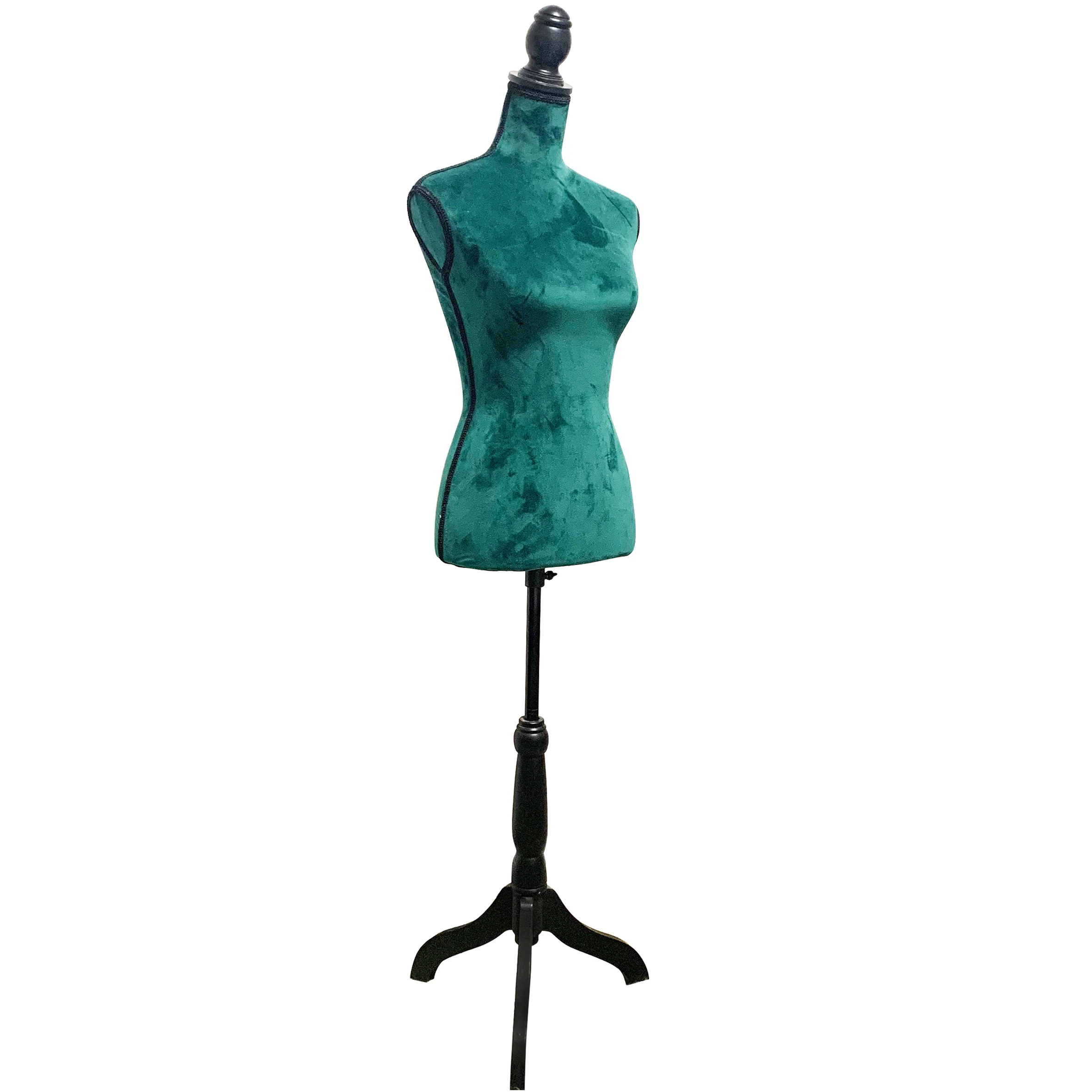 

Elegant adjustable female 38x38x169 cm decorative half body tailors dummy mannequins, Green