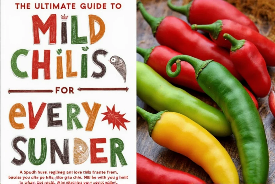 Assorted mild chilis including bell peppers, poblanos, and anaheims