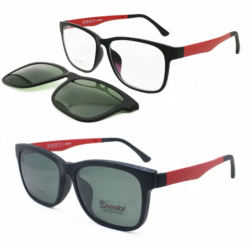 

hotsales full 011 ULTEM sunglasses optical frame magnetic clip on polarized lens altra light eyeglasses 2 in 1 optical glasses